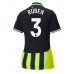 Maillot de foot Manchester City Ruben Dias #3 Extérieur vêtements Femmes 2024-25 Manches Courtes